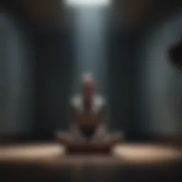A darkened room symbolizing isolation and despair