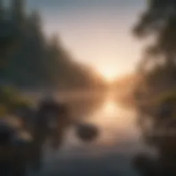 A serene landscape reflecting inner tranquility