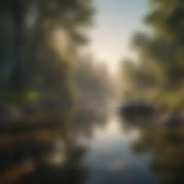 Tranquility and Joy A serene landscape symbolizing tranquility and joy