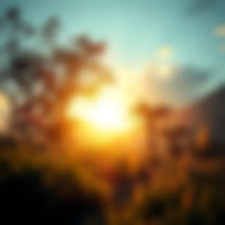 A serene landscape depicting kindness in nature