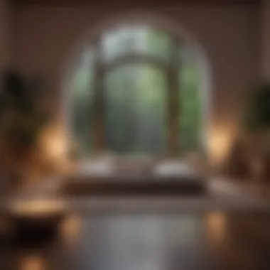 Peaceful Meditation Space A peaceful indoor setting with cushions and candles for meditation