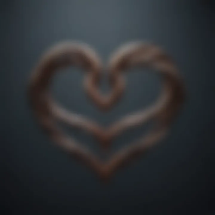 Two intertwined hearts representing deep emotional connections