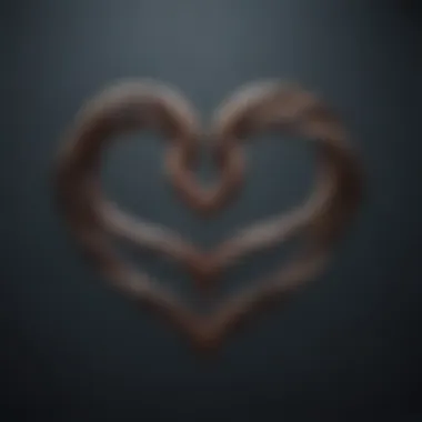 Intertwined Hearts: Symbols of Connection Two intertwined hearts representing deep emotional connections