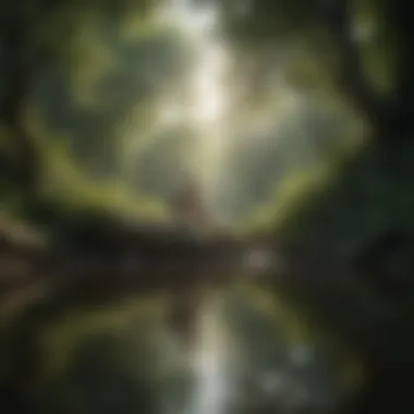 Nature's Embrace: A Reflection of Affection A tranquil nature scene reflecting peace and affection