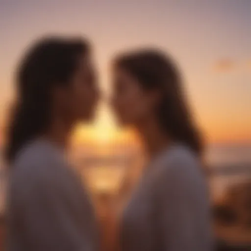 A serene sunset symbolizing the warmth of love