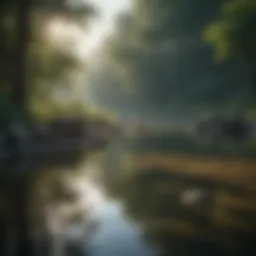 A serene landscape symbolizing tranquility and self-reflection