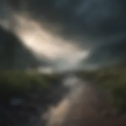 A serene landscape symbolizing calmness amidst chaos