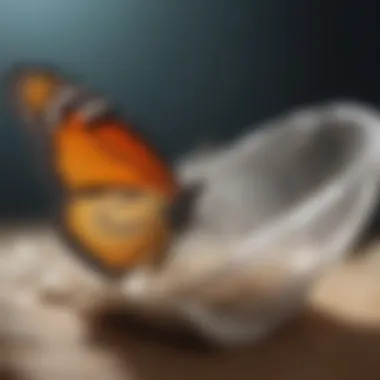 Metamorphosis: The Essence of Transformation Butterfly emerging from a cocoon signifying transformation