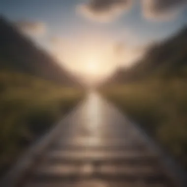 Journey Towards Mental Clarity A path leading towards a bright horizon symbolizing clarity