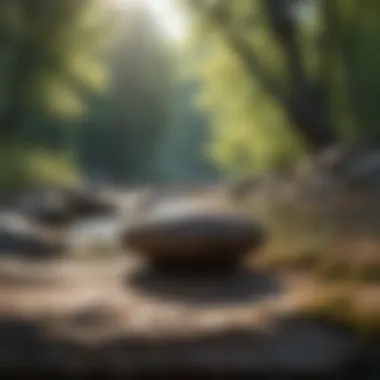 Tranquil Landscape for Meditation A serene landscape representing tranquility and meditation