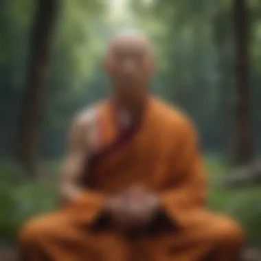 Inner Peace Through Meditation Meditation in serene surroundings