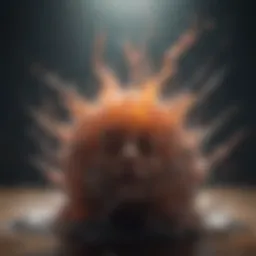 Abstract representation of emotional turmoil