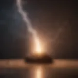 A visual representation of acute stress with a lightning bolt symbolizing sudden pressure.