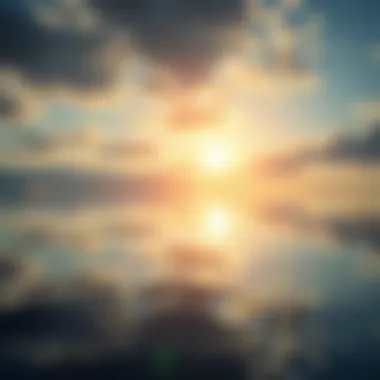 Calming water reflections illustrating tranquility