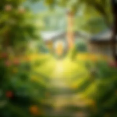 Pathway through a serene garden symbolizing mindfulness