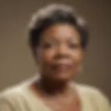 Maya Angelou speaking with passion and grace