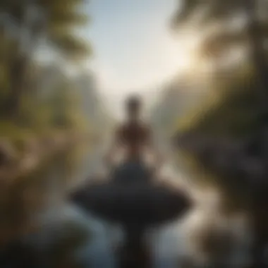 Inner Peace Through Self-Love A serene landscape symbolizing inner peace