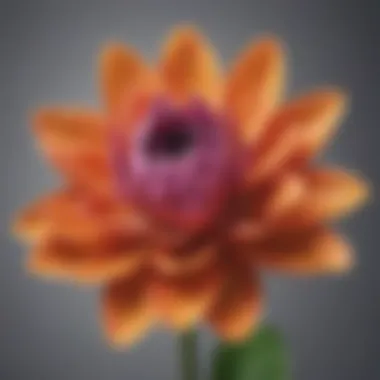 The Bloom of Self-Acceptance A vibrant flower blooming symbolizing self-acceptance