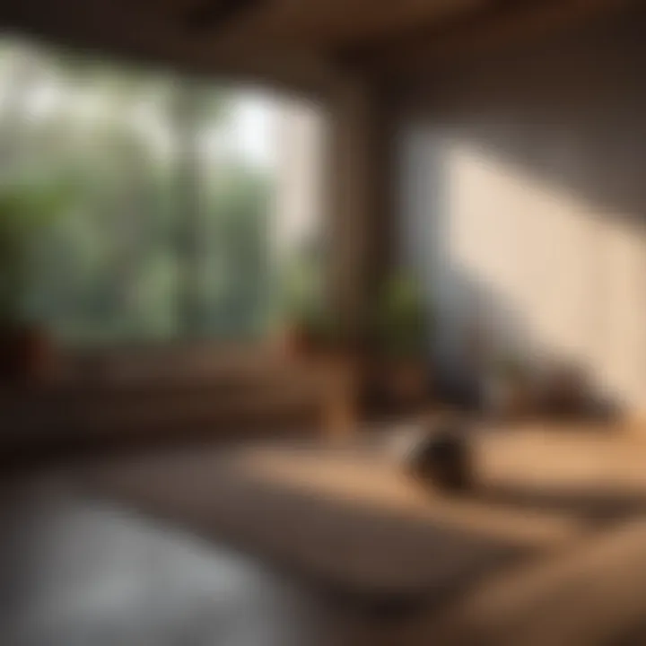 A cozy corner for meditation and reflection