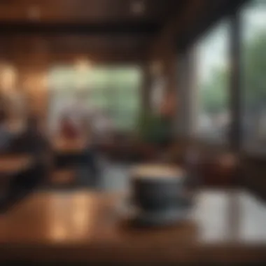 A welcoming coffee shop, a popular spot for socializing.