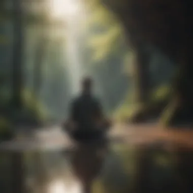 Quiet Reflection for Mindfulness Student engaging in a moment of quiet reflection