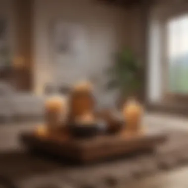 Creating Your Sanctuary A serene space for meditation with candles and cushions