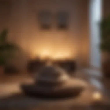 Creating a Relaxing Meditation Environment Cozy meditation space with cushions and candles
