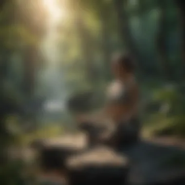 Finding Peace in Nature for Meditation A serene nature scene for meditation inspiration