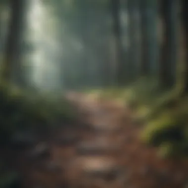 Journey Through Recovery A path through a forest representing the journey of recovery