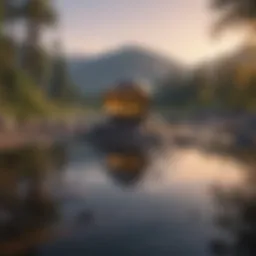 A serene landscape symbolizing inner peace and healing