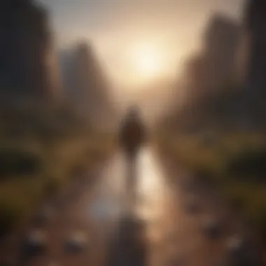 Journey of Self-Discovery A symbolic image representing the journey towards self-discovery