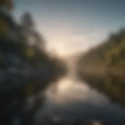 A serene landscape reflecting tranquility and self-acceptance