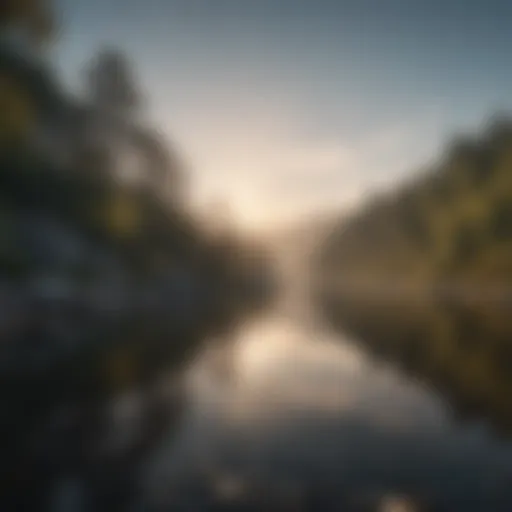 A serene landscape reflecting tranquility and self-acceptance
