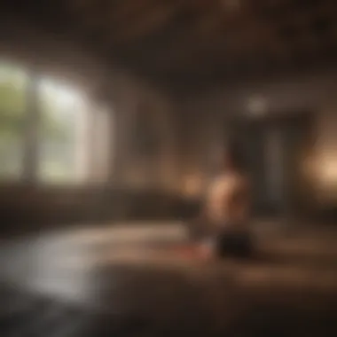 Embracing Mindfulness Daily Individual practicing mindfulness techniques in a quiet space