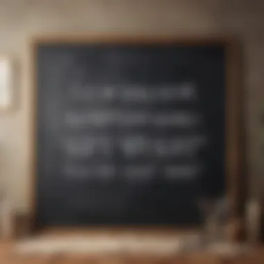 An Inspiring Quote on Self-Love An inspiring quote on a chalkboard, motivating self-love and positivity