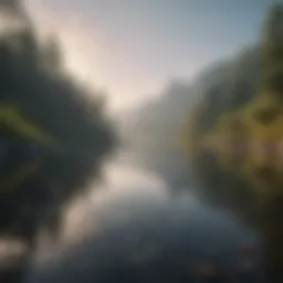 A serene landscape symbolizing peace and introspection