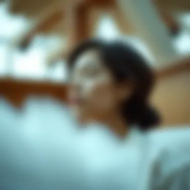 Illustrative depiction of mindful breathing