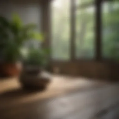 Meditative Sanctuary A peaceful meditation area featuring natural elements and soft textures.