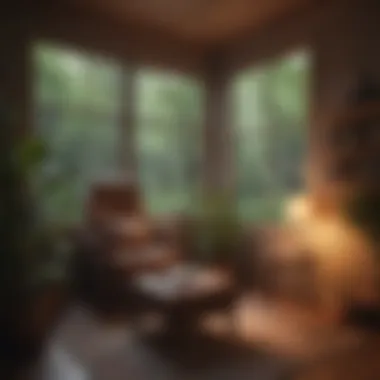 Cultivating a Cozy Retreat for Relaxation A cozy reading nook with soft lighting