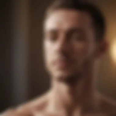 Ideal Posture for Mindfulness Close-up of meditation posture