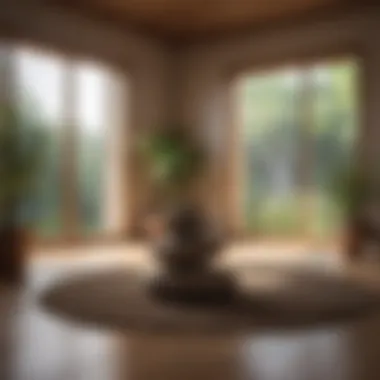 Peaceful Meditation Environment Meditation space with calming elements