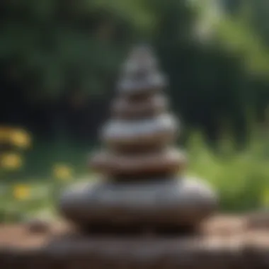 Harmony in Balance Close-up of a balanced stone stack
