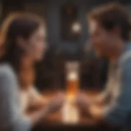 Couple engaged in meaningful conversation