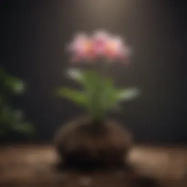 Cultivating Resilience and Growth A flowering plant symbolizing personal growth and resilience