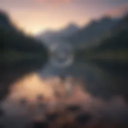 A serene landscape symbolizing emotional freedom