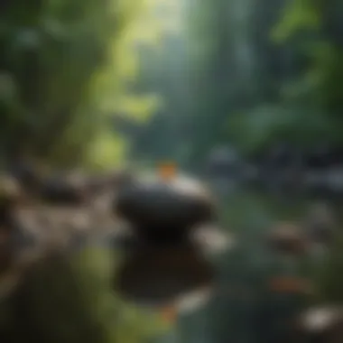 Serene Environment for Mindfulness A serene environment promoting mindfulness and self-reflection