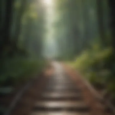 Journey to Emotional Clarity Pathway through a forest, symbolizing the journey toward emotional clarity