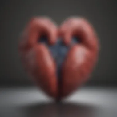 The Link Between Heart and Mind A heart symbol connected to a brain, representing self-compassion and emotional health