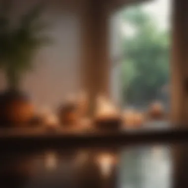 Creating a Space for Mindfulness and Calm A calming meditation space with candles and soft lighting