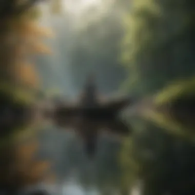 Embracing Tranquility for Mental Clarity A serene landscape depicting tranquility to symbolize relaxation
